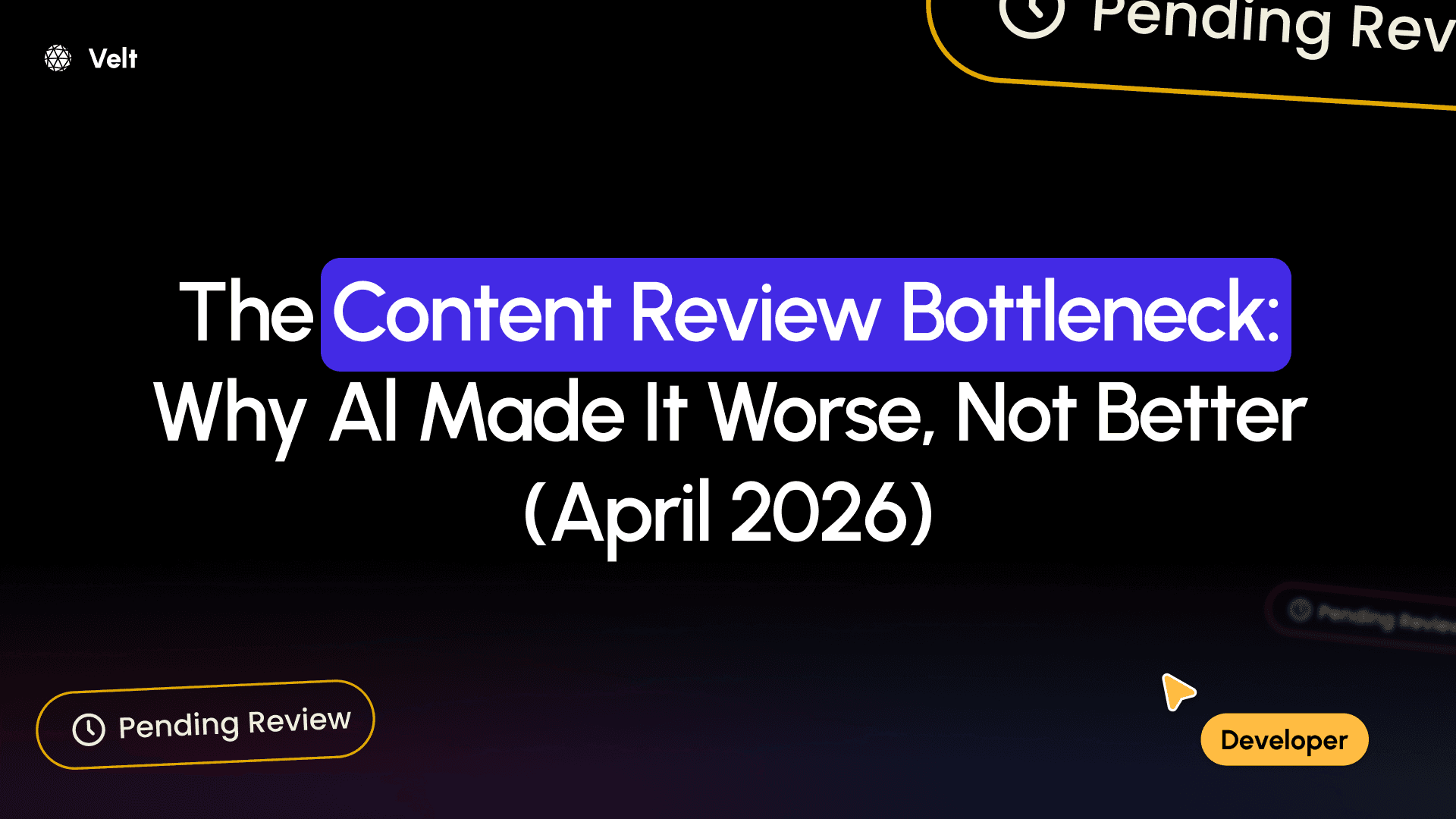 The Content Review Bottleneck: Why AI Made It Worse, Not Better (April 2026)