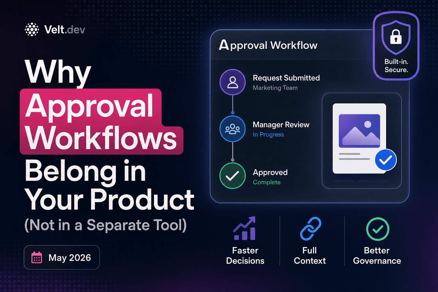 Why Approval Workflows Belong in Your Product (Not in a Separate Tool) (May 2026)