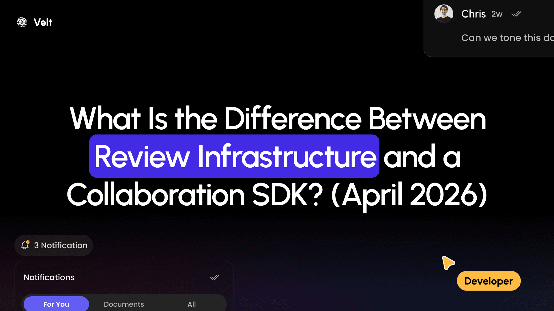 What Is the Difference Between Review Infrastructure and a Collaboration SDK? (April 2026)