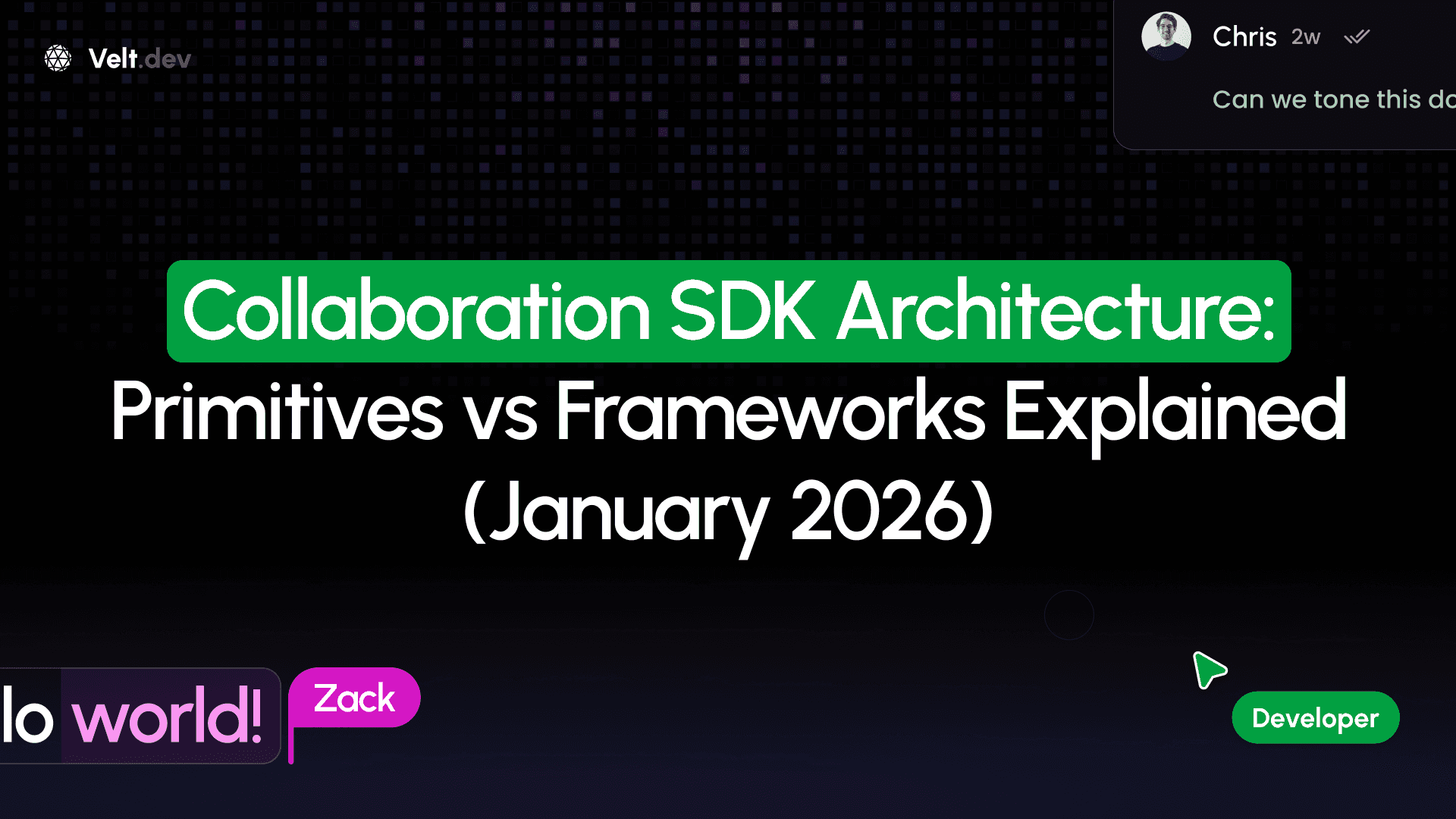 Collaboration SDK Architecture: Primitives vs Frameworks Explained (January 2026)