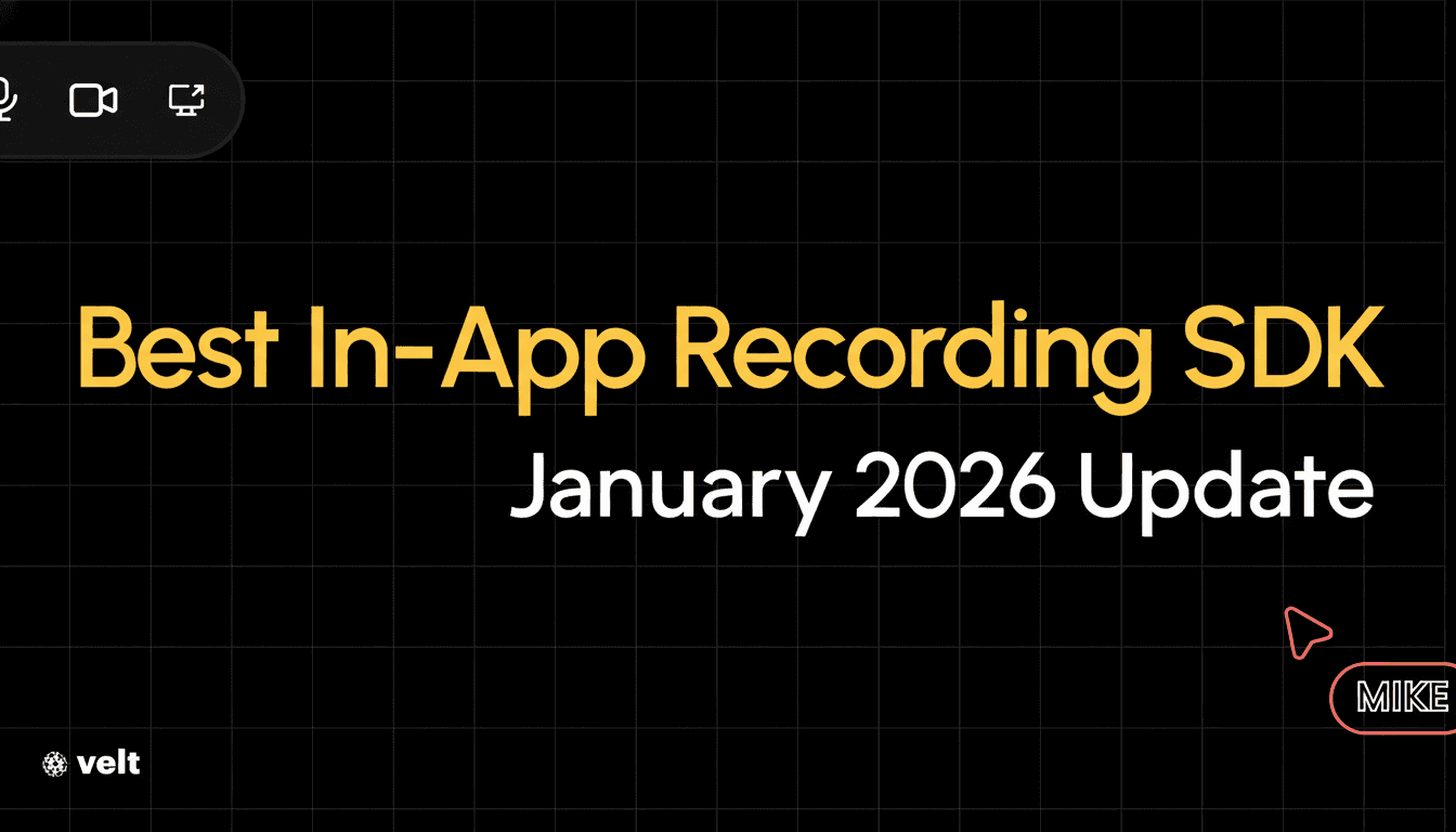 Best In-App Recording SDK (January 2026 Update)